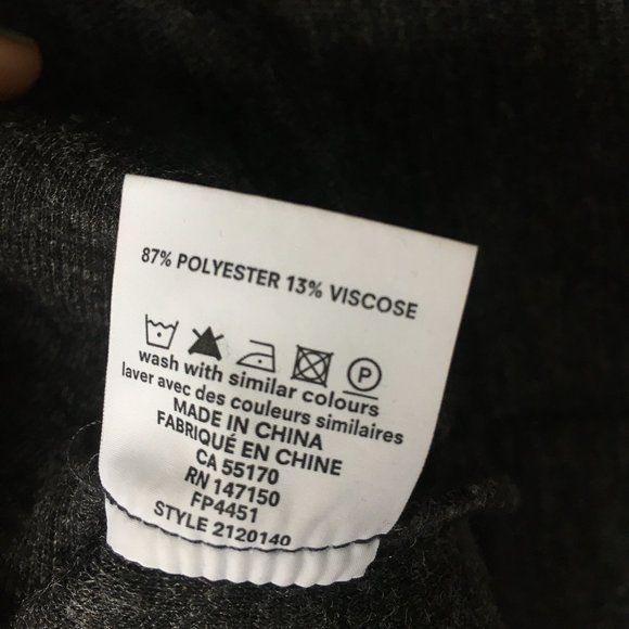 Frank & Oak Grey Mock Neck - Picture 2 of 5